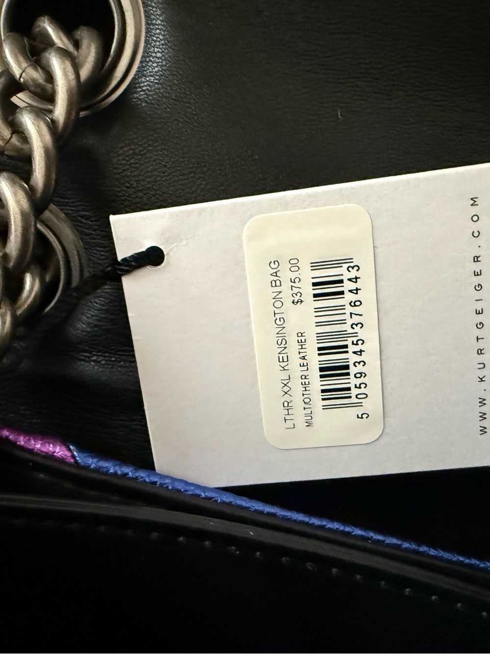 Kurt Geiger XXL Kensington Leather Bag -Rainbow - NWT - Picture 3 of 3